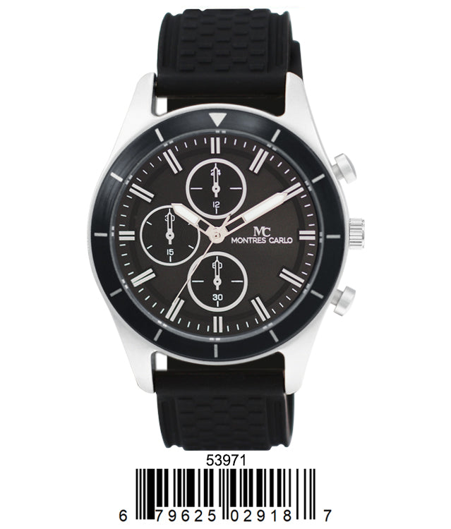 5397-Montres Carlo Watch with Silicone Band