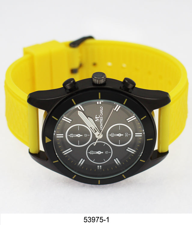 5397-Montres Carlo Watch with Silicone Band