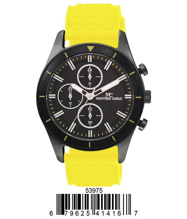 5397-Montres Carlo Watch with Silicone Band