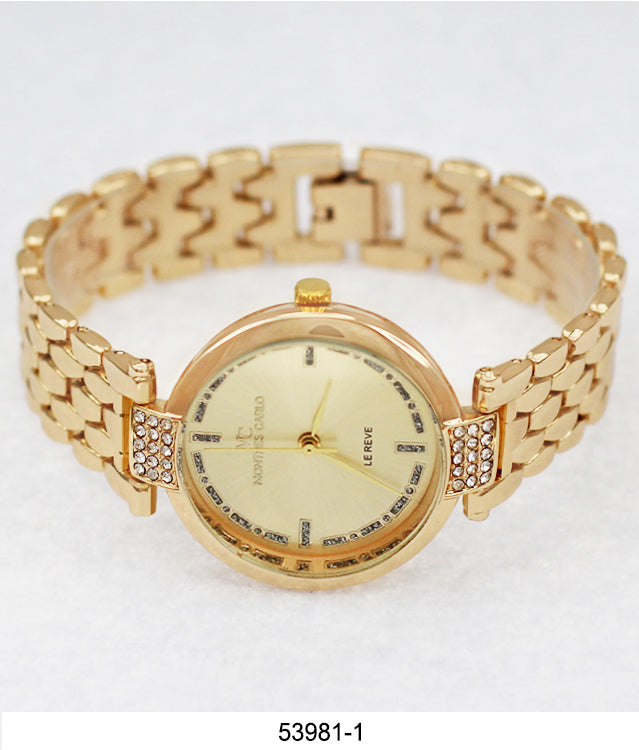 5398-Montres Carlo Gold Bracelet Watch