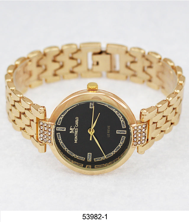 5398-Montres Carlo Gold Bracelet Watch