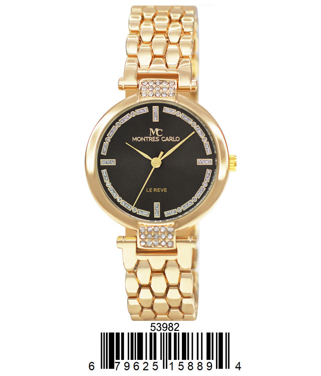 5398-Montres Carlo Gold Bracelet Watch