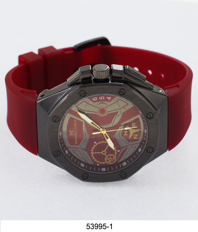 5399-Montres Carlo Silicone Band Watch