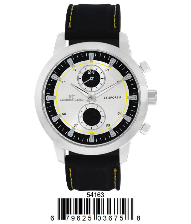 5416-Montres Carlo Silicone Band Watch