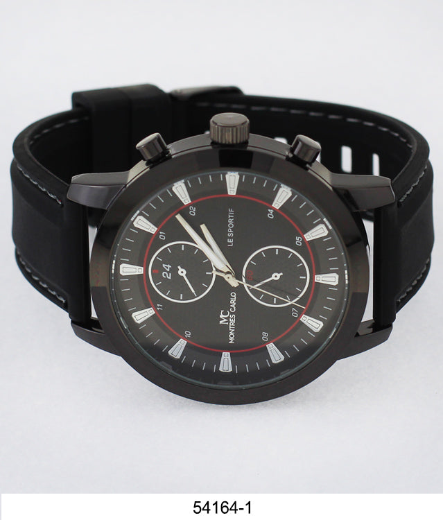 5416-Montres Carlo Silicone Band Watch