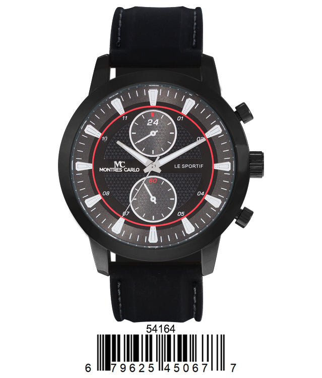 5416-Montres Carlo Silicone Band Watch