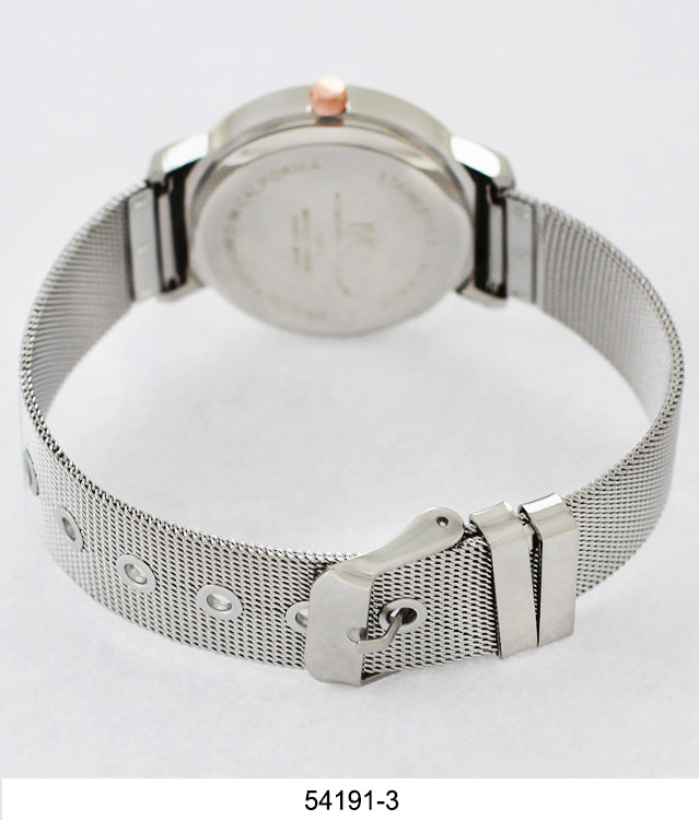 5419-Montres Carlo Mesh Band Watch