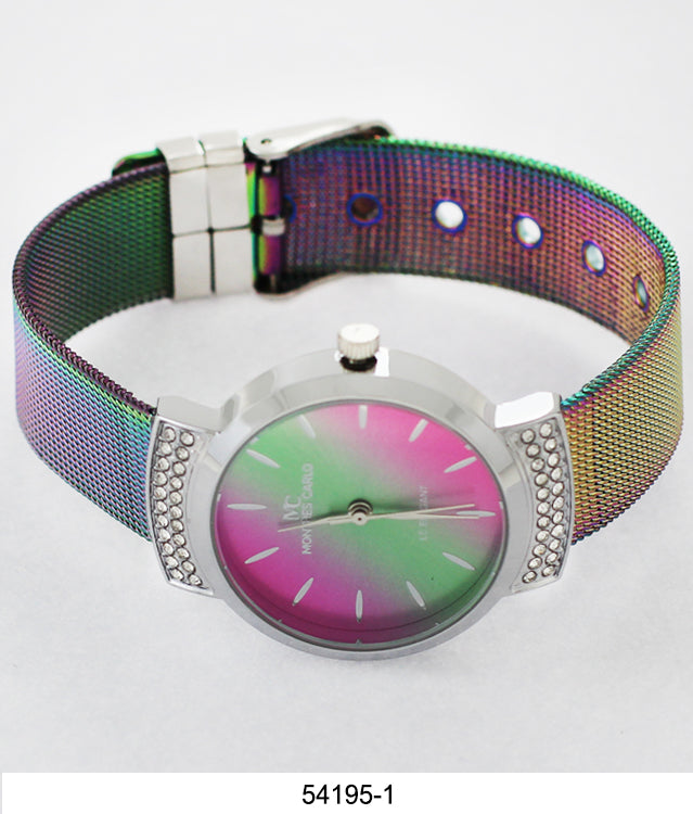 5419-Montres Carlo Mesh Band Watch