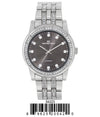 5422-Montres Carlo CZ Stone Metal Band Watch