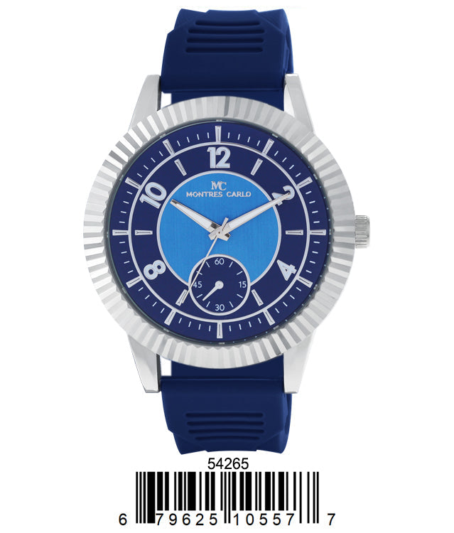 5426-Montres Carlo Silicone Band Watch