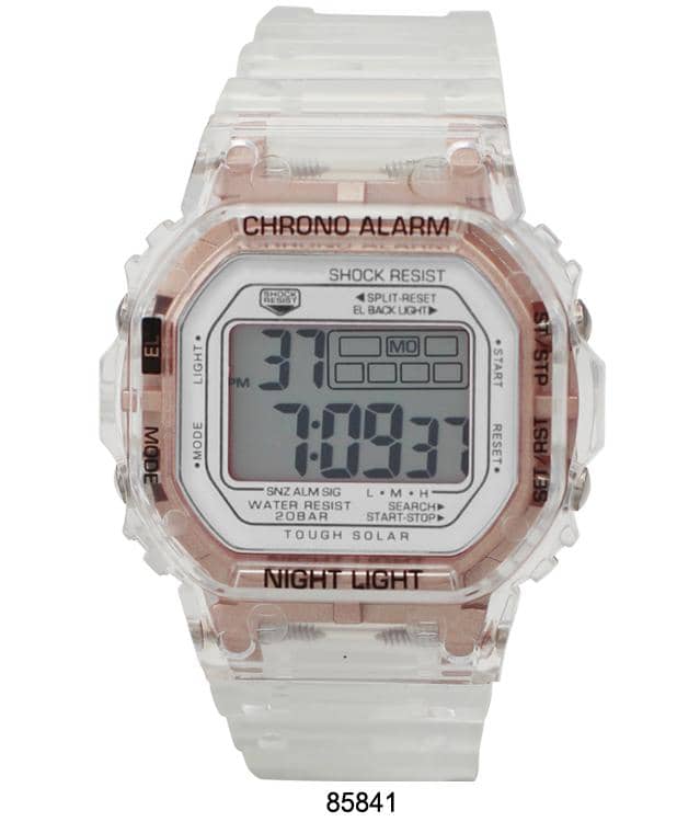 8584 - Reloj Digital Transparente