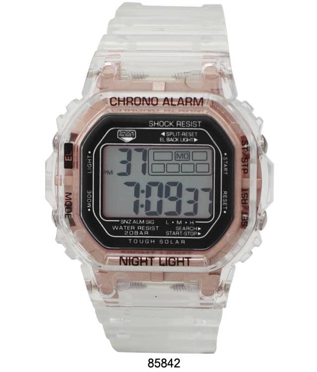 8584 - Reloj Digital Transparente