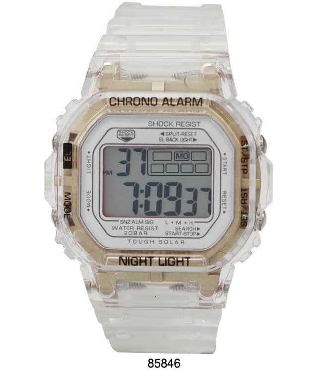 8584 - Reloj Digital Transparente