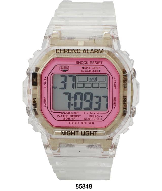 8584 - Transparent Digital Watch