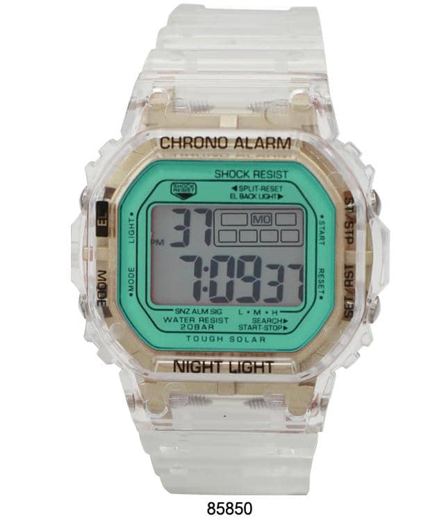 8584 - Reloj Digital Transparente