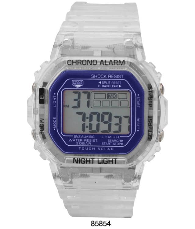 8584 - Reloj Digital Transparente