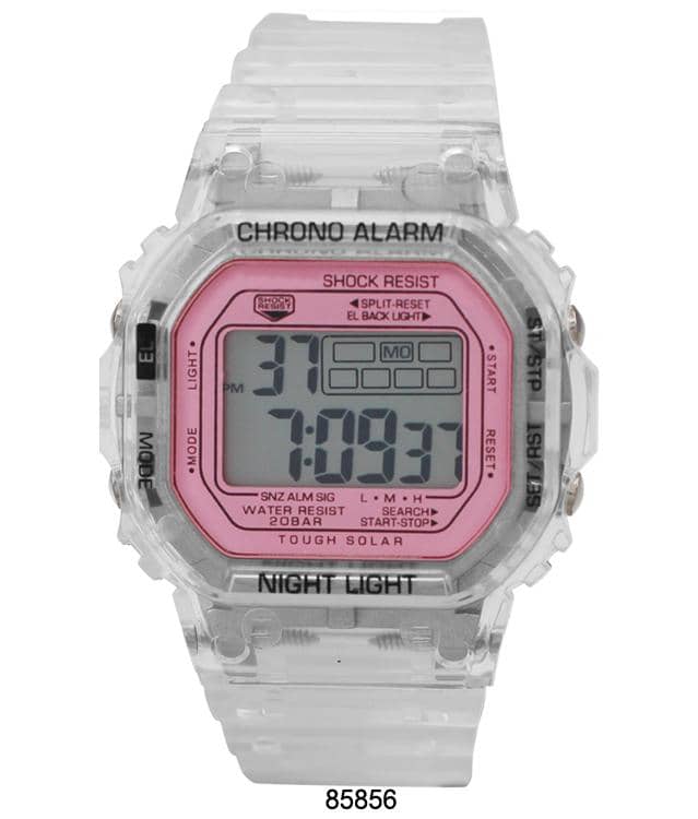 8584 - Reloj Digital Transparente