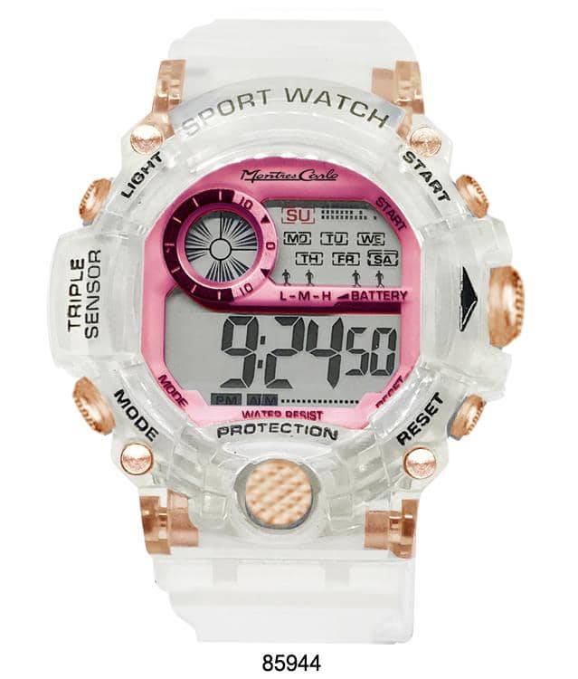 8594 - Reloj Digital Transparente