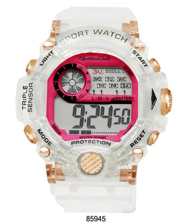 8594 - Reloj Digital Transparente