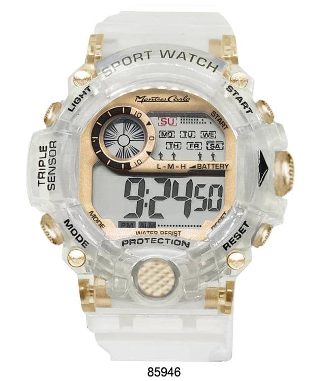 8594 - Reloj Digital Transparente