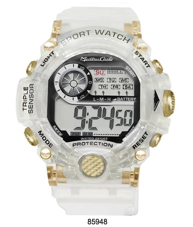 8594 - Reloj Digital Transparente