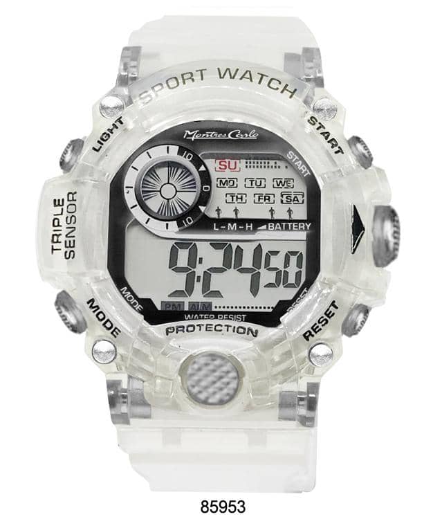 8594 - Reloj Digital Transparente