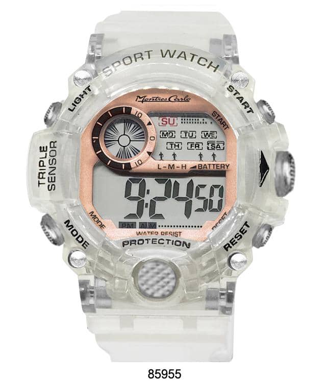 8594 - Reloj Digital Transparente