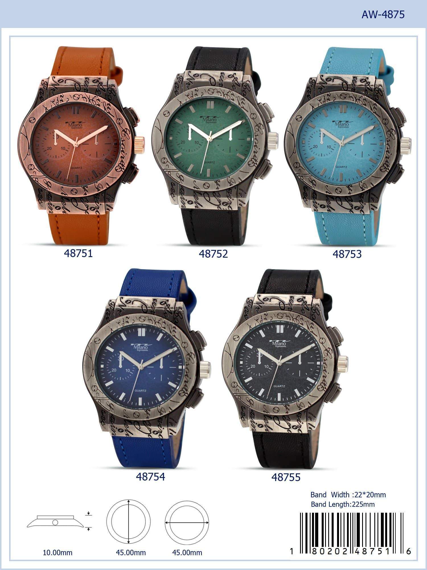 4875 - Vegan Leather Band Watch