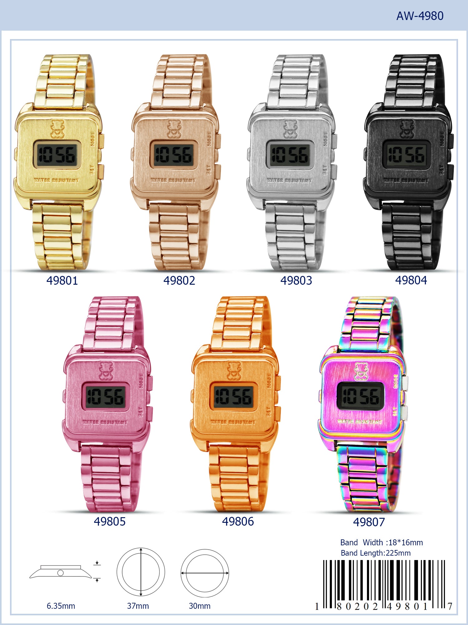 4980 - Reloj Digital Antiguo