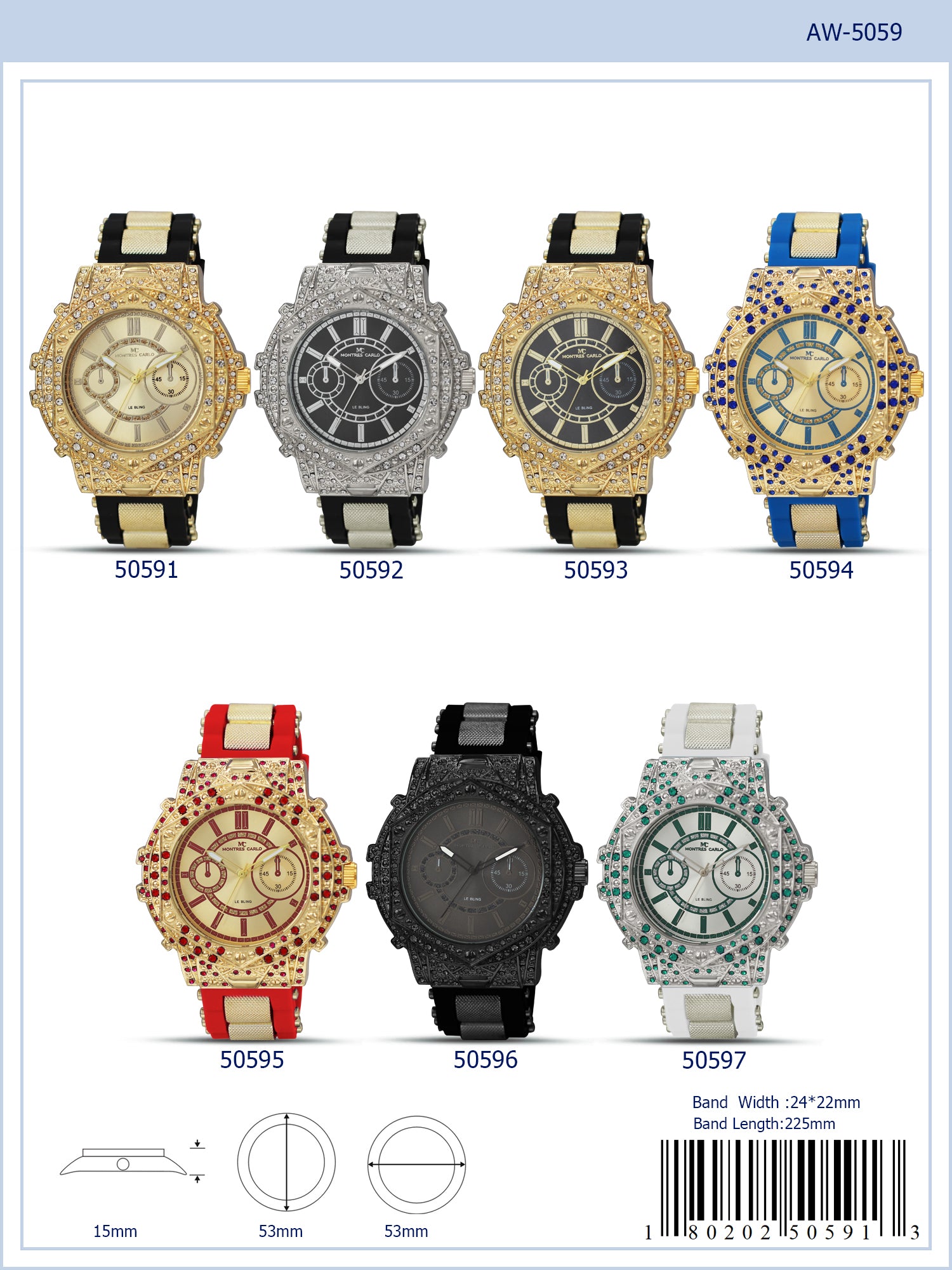 5059 - Reloj con correa bala