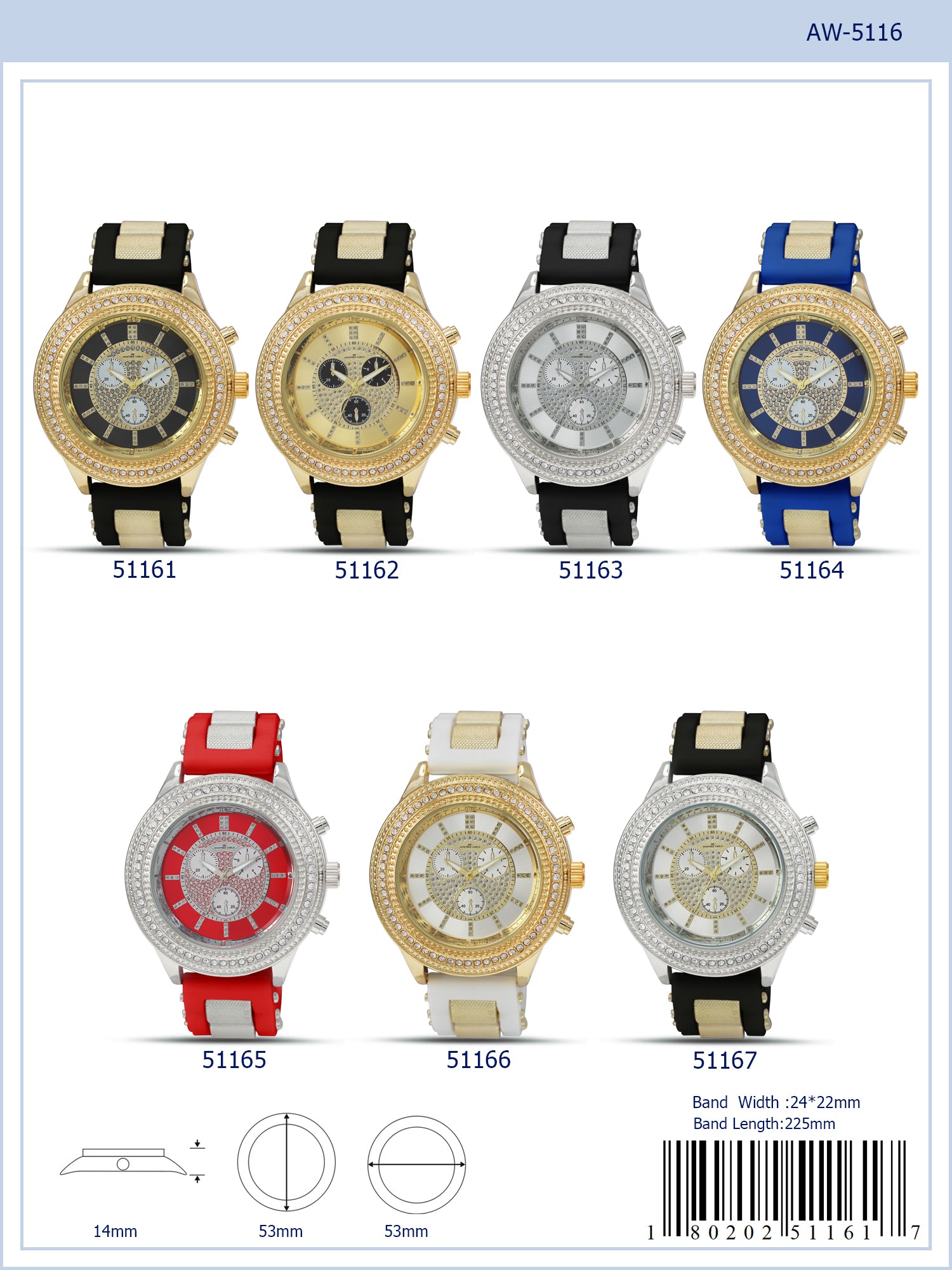 5116 - Reloj con correa bala