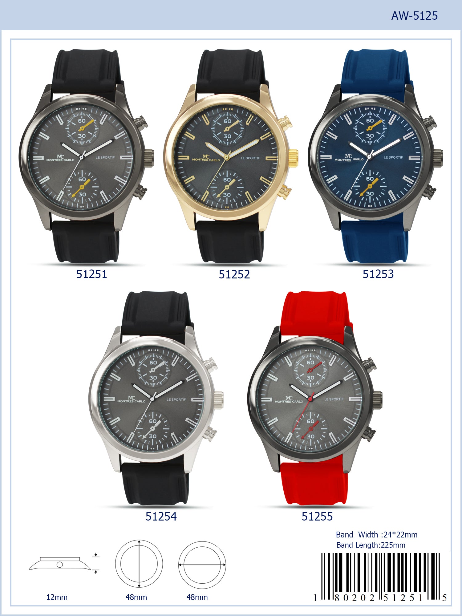 5125 - Silicon Band Watch