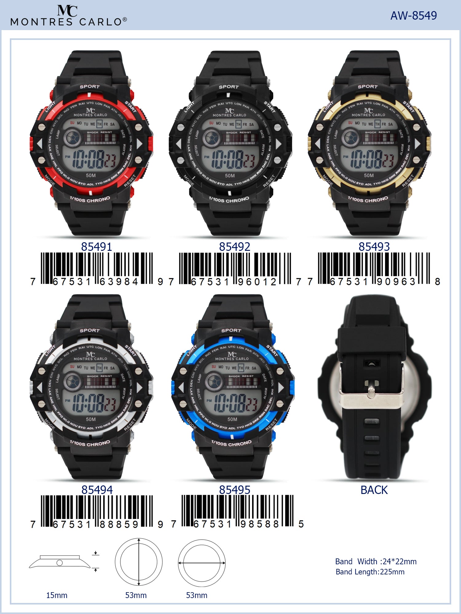 8549 - Digital Watch