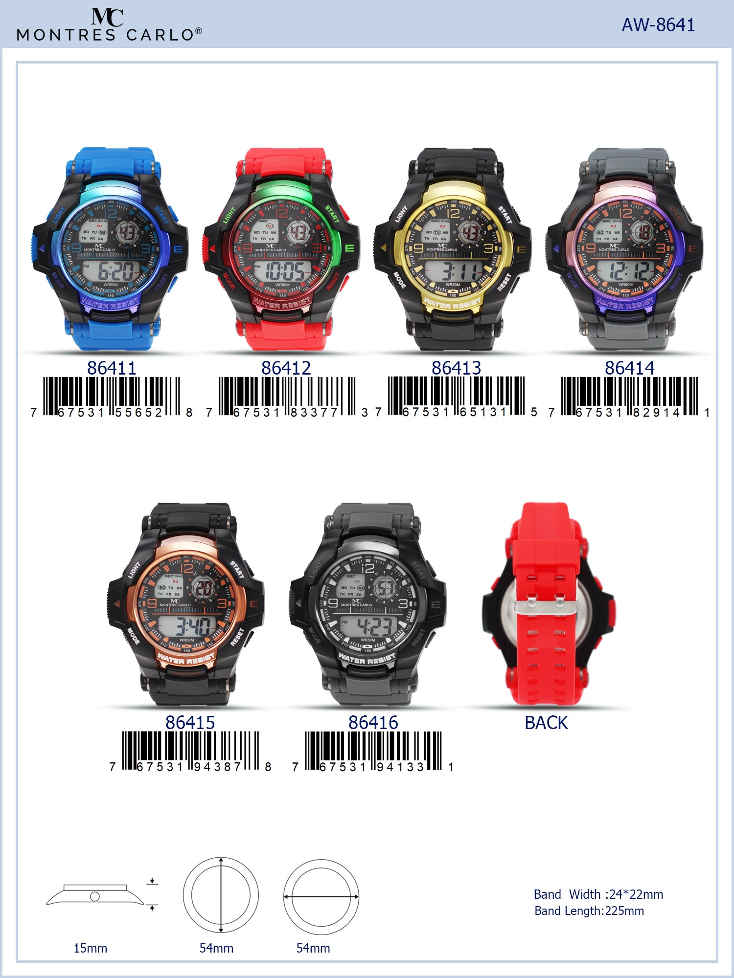 8641 - Digital Watch