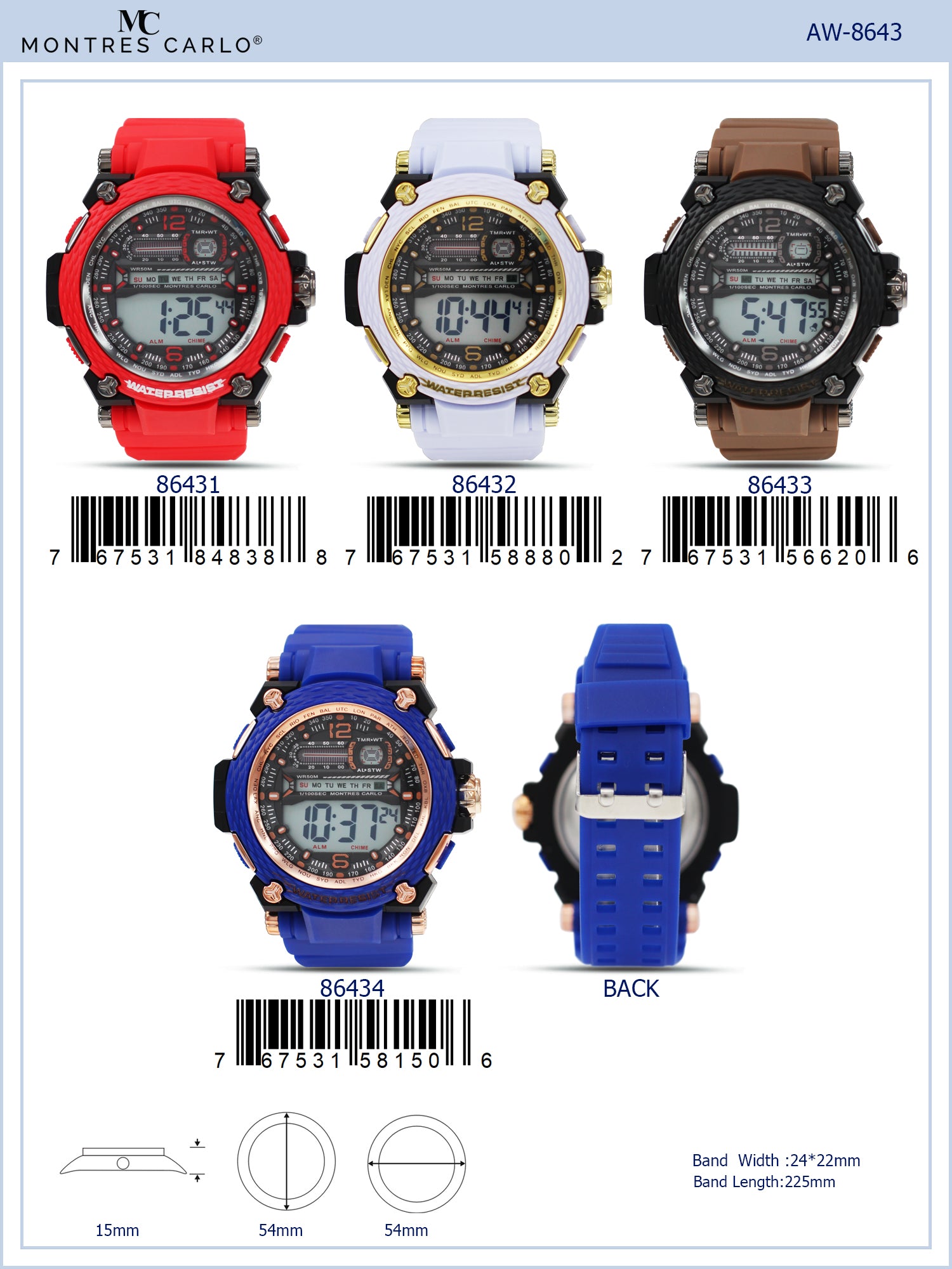 8643 - Digital Watch