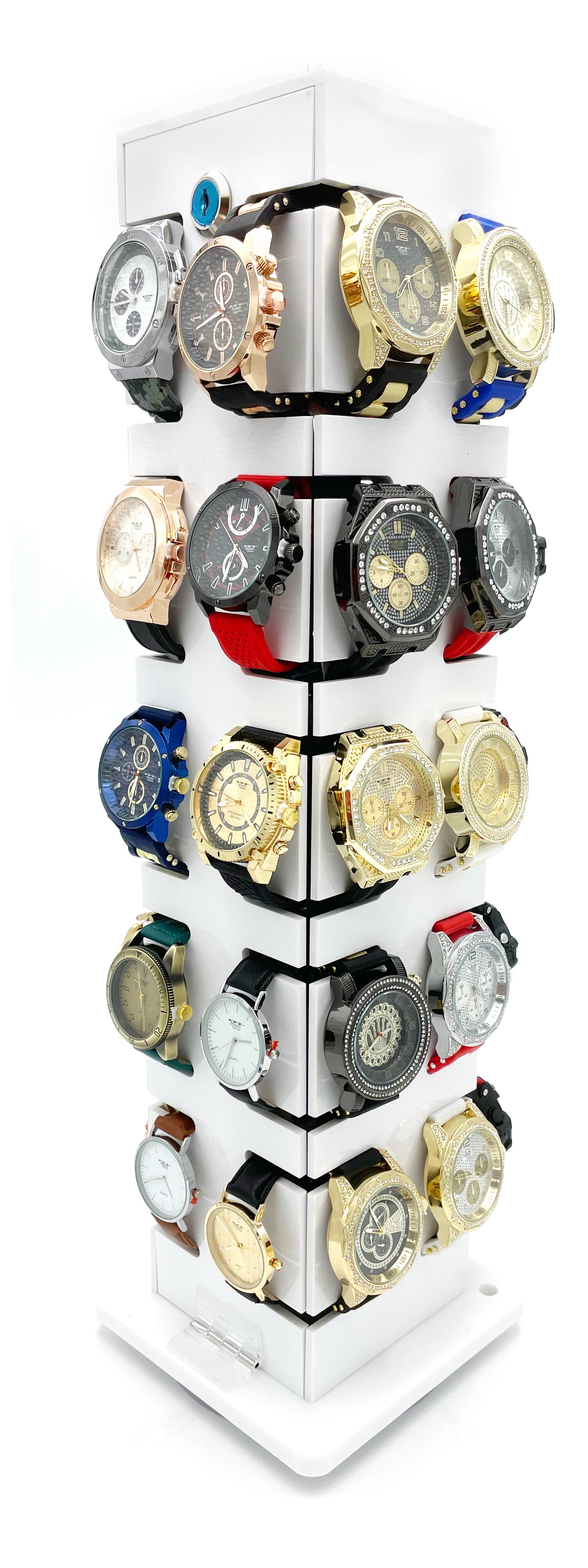 Lockable Standing Display with 60 Watches (G-2009)